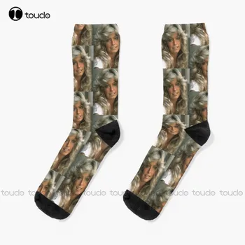 Hnedé Vlasy Fawcett Unisex Ponožky Pre Dospelých Dospievajúcu Mládež Ponožky Osobné Vlastné 360° Digitálna Tlač Hd Vysokej Kvality Vianočný Darček