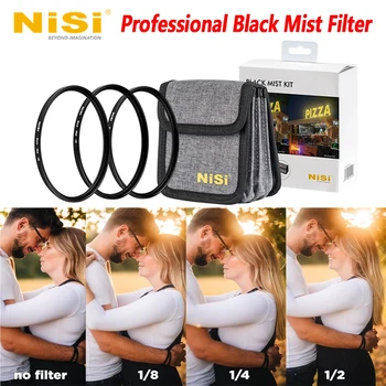Rozhodnutia Black Mist Kit/Professional Black Mist Auta 49 mm 52mm 67mm 72 mm 77mm 82mm 95 mm 1/2 1/4 1/8 Filtre Nastaviť Fantasy Film Účinky