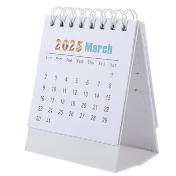 Malý Stolový Kalendár 2024 Mini Pohodlné Ploche Stola Výtvarné Tvorivé Domov Dekor Biela Práce