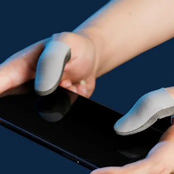 3D Dotykový Displej Rukavice Prst Kryt Proti potu Vysoká Citlivosť Palec Rukáv Nano-silver Fiber Prst Postieľky Hráčov