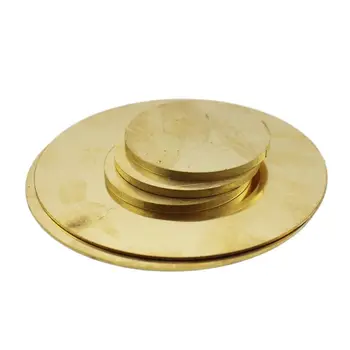 Mosadz Disk Kruhu Prázdny Tanier Plochý Plech Kruhové s Priemerom 2 mm Do 200 mm