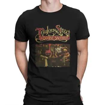 Na Doobie Brothers Toulouse Ulici pánske Tričká Na Doobie Brothers Vintage Tričká Krátky Rukáv T-Shirts Bavlna