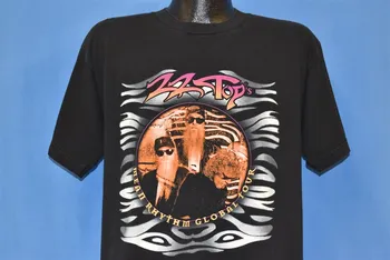 90. rokov ZZ Top Znamenať, Rytmus Global Tour 1997 Rockový Koncert T-shirt