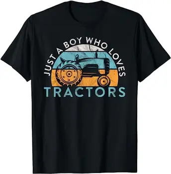 Vtipné Poľnohospodárstva Len Chlapec, Ktorý Miluje Traktory Poľnohospodár T-shirt