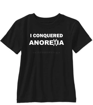 Som si Podmanil Anorexia Mens Vtipné Krátke Rukáv Tričko Tee Pohodlné tričko,Príležitostné, Krátke Sleeve TEE tričko tlač