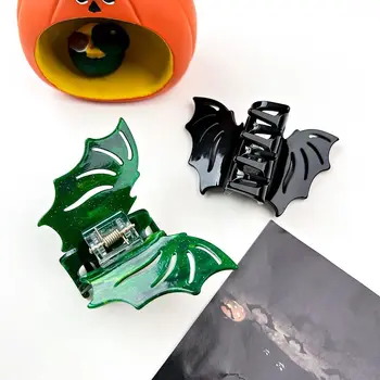 Y2k Bat Pazúr Klip Zábavné Kórejský Štýl Halloween Bat Krídlo Vlasy Pazúr Shark Klip Barrettes Bat Vlásenky Žena