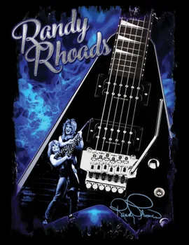 Vintage Randy Rhoads Guitar Hero Bavlna Čierne S-5XL Unisex Tričko Tričko