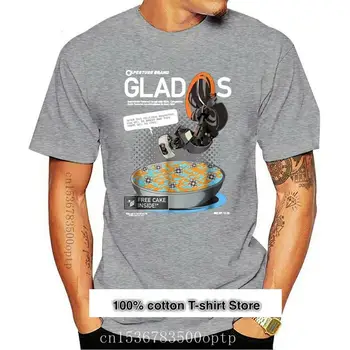Camiseta de hombre Portal 2 GladOs, ropa de cereales, PTL004