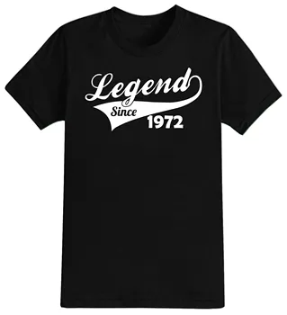 Darček k narodeninám Legenda Od Baseball Swoosh 1972 na Oslavu T-shirt