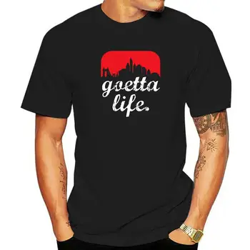 Goetta Život Cincinnati Skyline Zábavné Cincinnati Potravín Rodina Mužov Tshirts Bavlna Topy Tričko Fitness Tesné