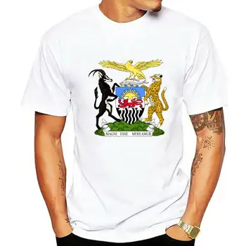 Erb Federácie Rhodesia A Nyasaland Flag T-shirt Pre Mužov Plus Veľkosť 5XL Skupiny Tričko