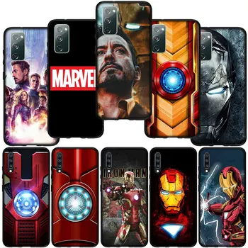 Ironman Marvel Iron Man Telefón Kryt puzdro pre Samsung Galaxy S22 S23 S21 S20 Fe Ultra S8 Plus A12 A13 A21S A71 S7 Mäkké Puzdro