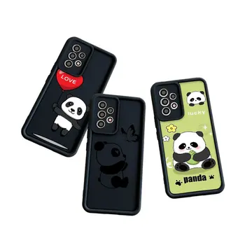 Šťastie Panda Telefón puzdro pre Samsung Galaxy A03 A04 A05 A10S A11 A20 A21 A31 A32 A51 A52 A53 A54 Anti-drop Mäkké Pokrytie