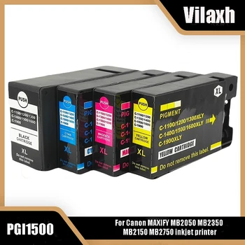 vilaxh CHZO-1500 PGI1500 1500XL Kompatibilné atramentové Kazety Pre Canon MAXIFY MB2050 MB2350 MB2150 MB2750 atramentové tlačiarne