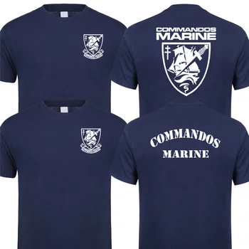Vtipné pánske Tričko Vojenské francúzske Námorníctvo Špeciálne Operácie Síl Marine Commandos T-Shirt Nové Módne Bavlna Topy Tee Tričko
