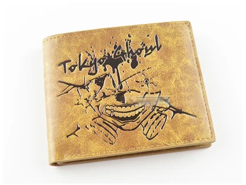 Tenký typ PU krátke kabelku/peňaženky Japonského Anime Tokio Vlkolak Kaneki Ken