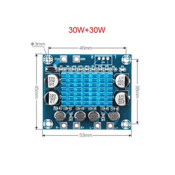 XH-A232 30W+30W 2.0 Kanálový Digitálny Stereo Audio Zosilňovač Rada DC 8-26V 3A