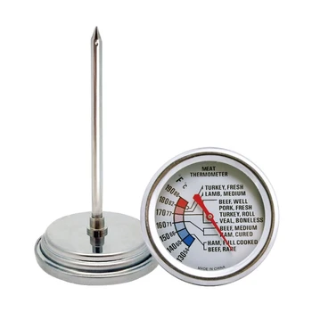 Teplota Detektora Meter Tester Rozchod Dial Rúra Teplomer so Sondou pre BBQ Smažiť na Varenie, Grilovanie DualScale