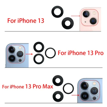 1 Sada Originál Nové Zadné zadný Fotoaparát Sklo Objektívu Náhradné Pre iPhone 13 Pro Max Mini S Nálepka