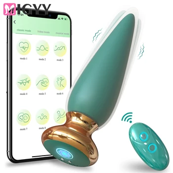 Bluetooth Análny Vibrátor Bezdrôtový APP Remote Análny Plug sexuálnu Hračku Pre Mužov, Ženy G-spot Vibrátor, Dildo Zadok Zástrčky Prostaty Masér