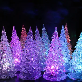 Vianoce Vianočný Strom Farbu Meniace LED Svetlo na Čítanie Home Party Dekorácie, Svadobné