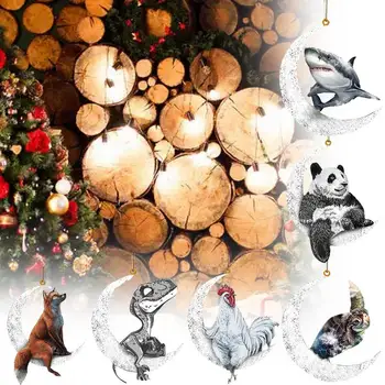 Vianočné Zviera Visí Ozdoby Roztomilý Zábavné Zavesenie Na Vianočný Stromček Zvierat, Prívesky, Ozdoby Pre Domova Strana Dodávky