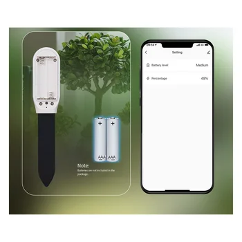 Aplikáciu Diaľkové Ovládanie Teploty Vlhkosti Snímač Detektor Doodle Bluetooth Smart Domácej Pôde Teplota a Vlhkosť Meter