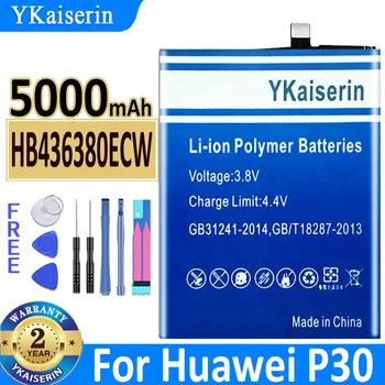 5000mAh YKaiserin HB436380ECW Bateria Pre Huawei P30 ELE-L09 ELE-L29 ELE-AL00 ELE-TL00 Batérie + Nástroje Súpravy