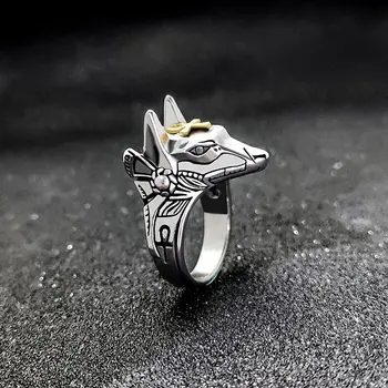 Reaper Krúžky Mužov Vlk Bat Amulet Nastaviteľné Prst Prsteň Punk Zvierat Vintage Gotický Trend, Šperky Z Nerezovej Ocele Príslušenstvo