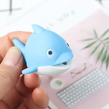 Kreatívne Mini Baterka Blue Dolphin Deti Hračka Krúžok na kľúče Key Reťaze, LED so Zvukom