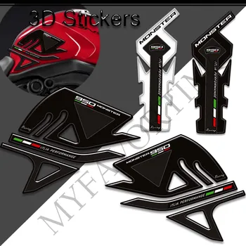 Pre Ducati Monster 950 Motocykel Nálepky, Nálepky Plyn Vykurovací Olej Auta Koleno Ochrany Tank Pad Rukoväte
