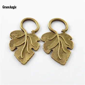 GraceAngie 12pcs Nové Malé Leaf Zlatý Jeseň Predaj Jedinečný Dizajn, Malé Kúzlo Nájsť Náhrdelník s Príveskom, Lacné Módne, Umenie