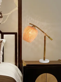 Nová Čínska Ručné Bambusu Rúry Tvorivé Osobné Lampy Bambusu Umenia V Rodine Hotel Spálňa Nočná Lampa Zen