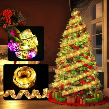 Batériový veniec, Vianočné Dekorácie, Ozdoby na Vianočné stromčeky Pre Domáce 2023 Vianoce String Svetlá na Vianočné 2024