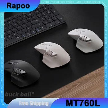 Rapoo MT760L MT760 Wireless Gaming Mouse Jednoduché Prepínanie Až 4 Zariadenia 3 Režim 2.4 G/ USB/Bluetooth Bezdrôtová Myš pre Hráčov Chlapec Dary