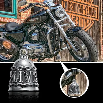 Chain Letter LÁSKA Bell Prívesok Motocykel Bell Náhrdelník Mužov je Osobný Biker Punk Rock Šťastie Šperky