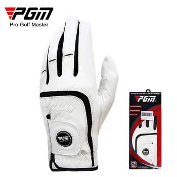 PGM 1pc Mužov Golf Glove Micro Mäkké Textílie Priedušná Pohodlné Montáž S Magnetickým Značku Vymeniteľné Pre Golfistov, Biela