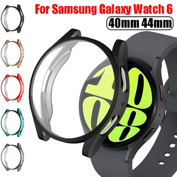 Puzdro pre Samsung Galaxy Sledovať 6 40 mm 44 mm Screen Protector TPU Nárazníka Všetci-Okolo Kryt Pre Galaxy Sledovať 4 5 6 Prípadoch Príslušenstvo