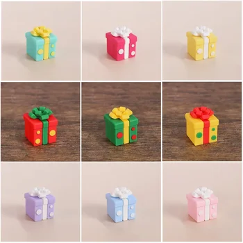 Macaron 3D Darčeka Tortu Toopers Vianočné Farebnej Darčekovej krabičke Ornament, Ružová, Modrá Luk Darčeka pre Dieťa Sprcha Cake Dekorácie