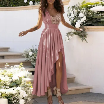 Luxusné Šaty 2024 Šaty na Narodeniny Elegantné Krst Šaty pre Ženy Mimo Ramenný Ružové Šaty Deň Party Šaty