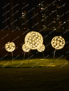 LED Simulácia Púpava Lampy Vonkajšie Reed Lampa Nepremokavé Ohňostroj Krajiny Lampa