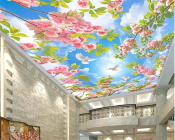 beibehang Štýlový high-kvalitné tapety osobné krásu kvetov high-definition sky blue papier peint tapetu pozadia