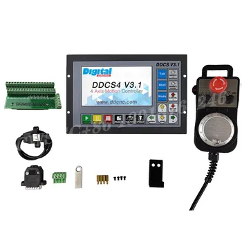 3/4-os offline motion control system DDCSV3.1 gravírovanie a frézovanie ovládanie stroja núdzové zastavenie elektronické ovládacie koliesko MPG