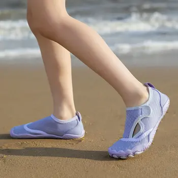 Chlapci Dievčatá Svetlo Mäkké Plavecký Kemp Detské Sandále Päť Prstov Deti Topánky Deti Aqua Topánky Rýchle Suché Pláž Barefoot Topánky