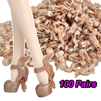 NK 100 Párov Módne Topánky Moderné Podpätky Sandále Bežné Strany Topánky Pre Bábiku Barbie Príslušenstvo 1/6 Bábiky Hračky Veľkoobchod