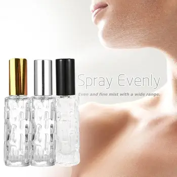 1pc-10-ml sklenené parfum spray fľaša Hliníkový sprej fľaše rozprašovača hlavu fľašu vyprázdniť parfum stlačte E8T5