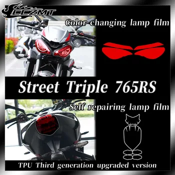 Pre TRIUMF Street Triple 765RS príslušenstvo svetlomety, zadné svetlá transparentný film nástroj film modifikácia