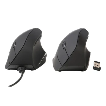 V pravej Ruke Vertikálne Myš Ergonomický Gaming Mouse 1200 1600 DPI Optická USB Zápästie Zdravé Myši Mause Pre PC 96BA