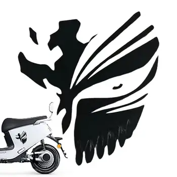 PVC Reflexná Auto Nálepky Motocyklové Prilby Nálepky Osobné Dekorácie Prilba Nálepky Odtlačkový Waterproof Black/white