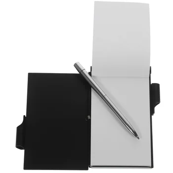 Vrecko na Notebook Self-kompaktný Memo Pad Pero Prenosné Dokumenty Kovové Napísať Podložky Praktické Hliníkové Zliatiny Office
